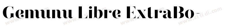 Gemunu Libre ExtraBo字体转换
